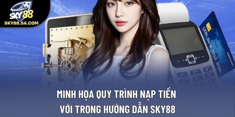 Minh họa quy trình nạp tiền với trong hướng dẫn Sky88 Minh họa quy trình nạp tiền với trong hướng dẫn Sky88